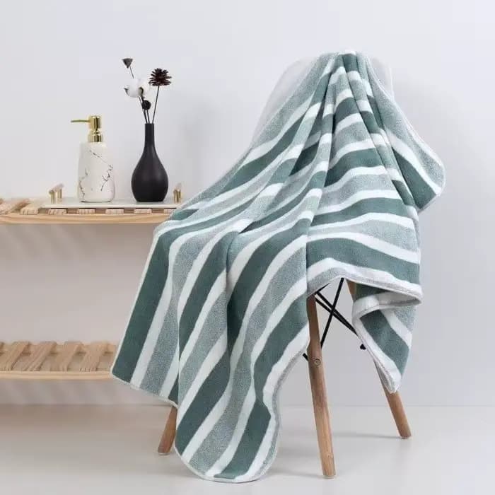Serviette de bain épaisse, forte absorption d'eau et séchage rapide, ne perd pas ses fibres, durable, ultra douce - très adaptée aux familles et aux plages.