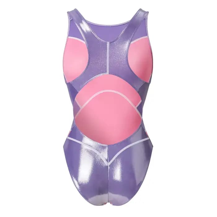 LEOHEX Lycra compétition maillot de bain une pièce body japonais brillant pour la natation et le fitness surf plongée