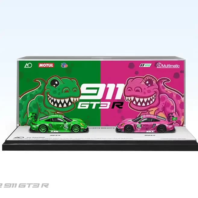 STAR RACE SR 1:64 Porsche 911 GT3 R # 85 # 23 cochons roses # 56 # 15 # 80 # Modèle miniature en alliage 77, collection de figurines, jouet de collection