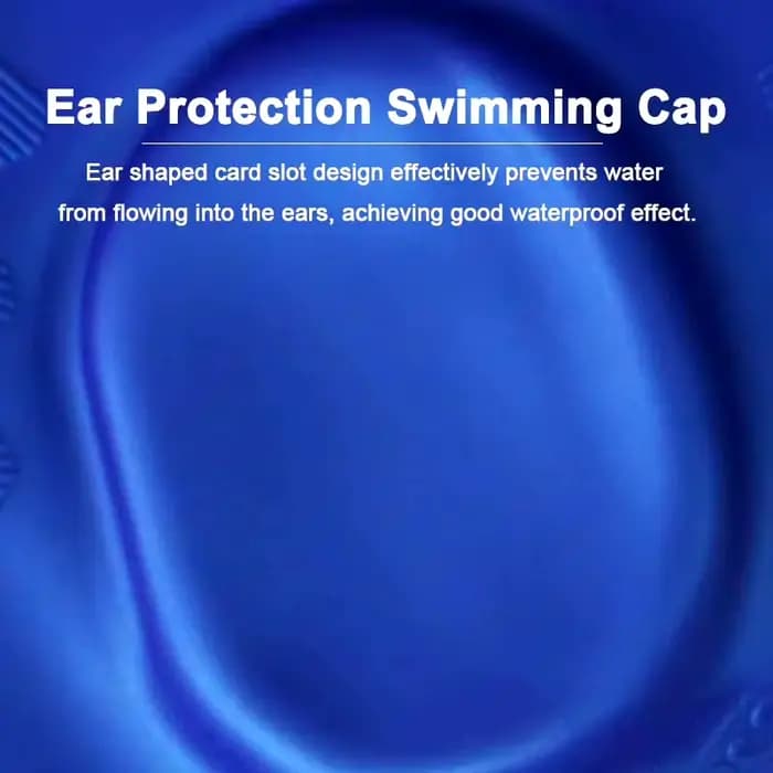 DIZETION Bonnet de bain imperméable à haute élasticité Protection des oreilles Grand