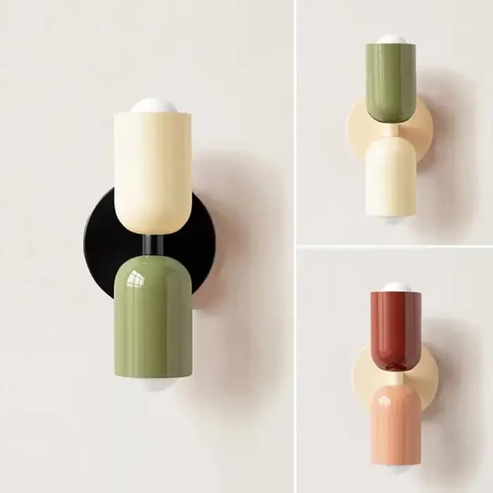 Lampe murale colorée pour chevet, style nordique, pour salon, couloir, chambre d'enfant, lampe de décoration intérieure Macaron