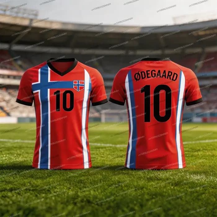 Maillot de Norvège 25/26 HAALAND – Maillot d'été pour homme