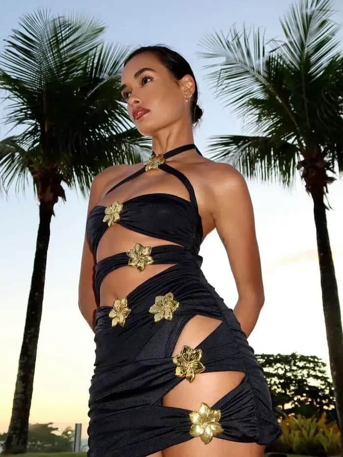 Maillot de bain une pièce à fleurs pour femmes