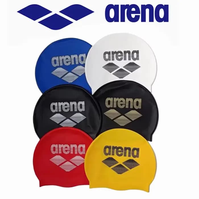 ARENA Bonnet de bain en silicone imperméable à la mode entraînement professionnel unisexe compétition