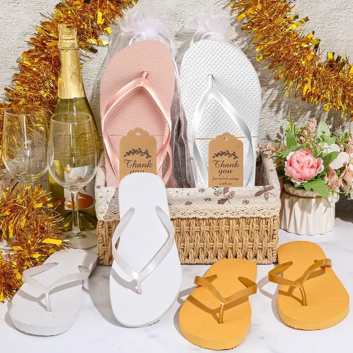 6-30 paires de tongs pour invités de mariage