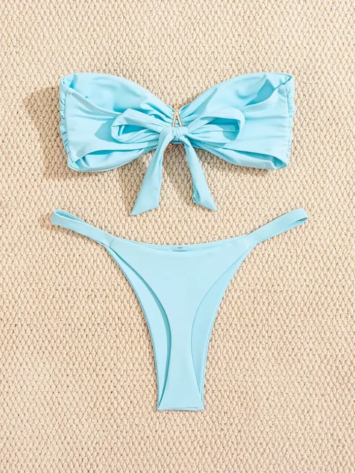 Ensemble bikini bandeau sexy 2026 pour femme