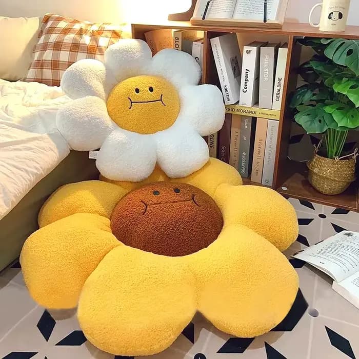 Coussin de siège décoratif tournesol