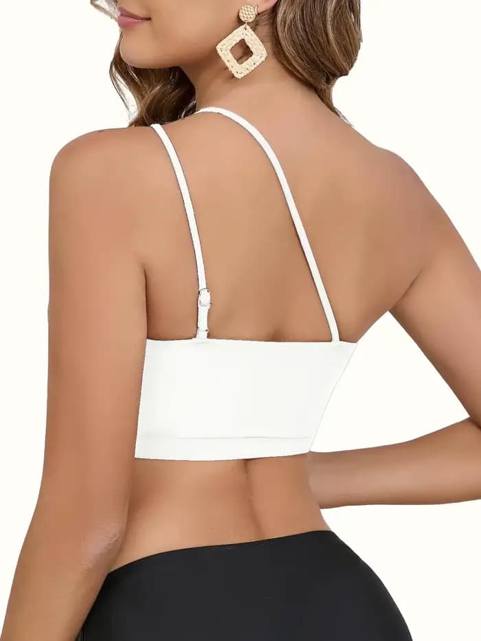 2026 Haut de maillot de bain asymétrique à une épaule
