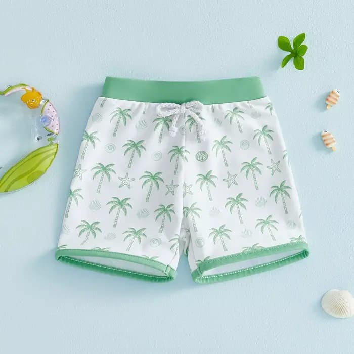 Shorts de bain pour bébés garçons de 0 à 4 ans, imprimé requin, extensibles, à séchage rapide, maillots de bain pour tout-petits, maillots de bain pour enfants
