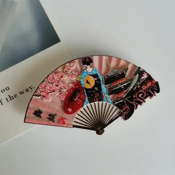 Aimants de réfrigérateur japonais Souvenir de voyage japonais Koi japon Musume Osaka décoration de la maison résine réfrigérateur aimants Collection cadeaux