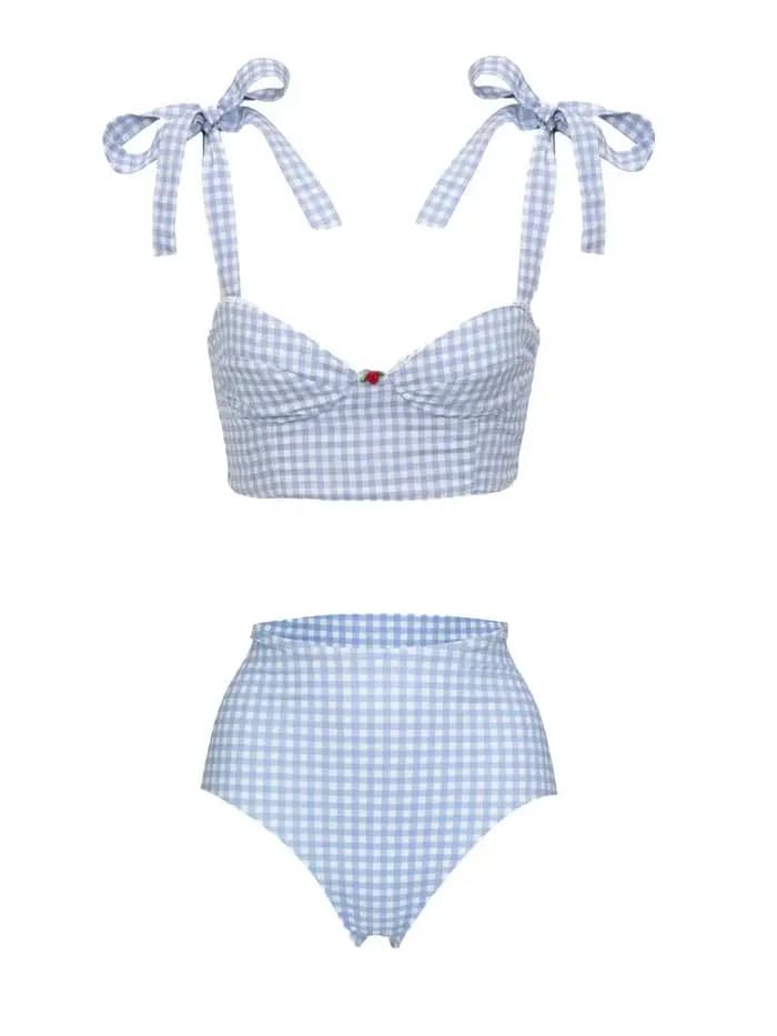 Nouvel ensemble bikini sexy imprimé avec jupe