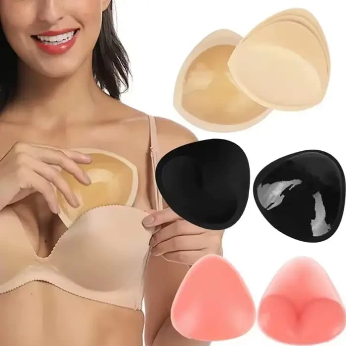 Coussinets de soutien-gorge en silicone pour maillot de bain, rembourrés, épaissis, effet push-up, rehausseurs de poitrine respirants pour femmes, pour maillot de bain et bikini
