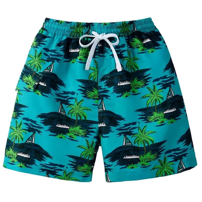 Hawaii enfants short de bain mignon maillot de bain maillot de bain séchage rapide maillot de bain d'été garçons short de plage planche de Surf mâle vêtements pantalon