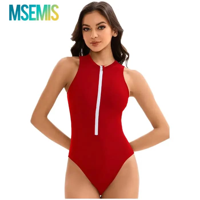 Combinaison de natation athlétique une pièce pour femme