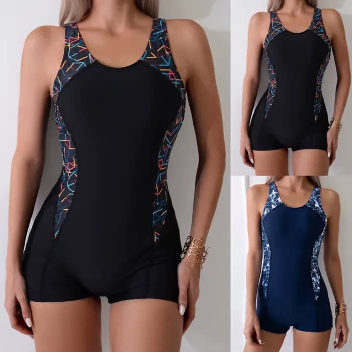 Maillot de bain pour femmes, contrôle du ventre, athlétique, Boyleg, dos nageur, complet,ьники 2024 жletiе