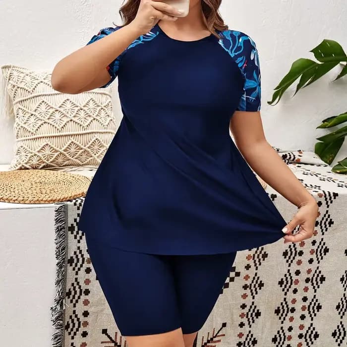 Maillot de bain deux pièces grande taille pour femme