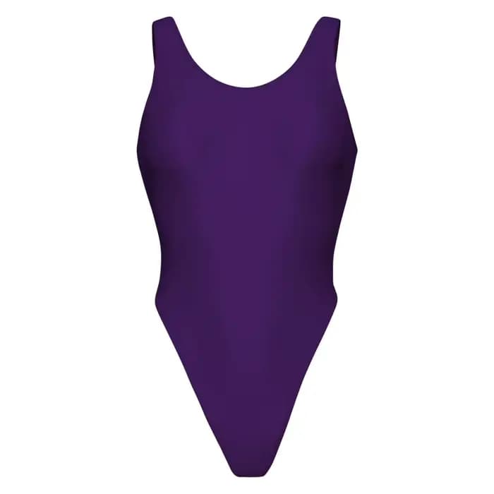 Femmes Sexy soie haute élastique plage maillots de bain sans manches en forme de T Fitness combinaison Triangle compétition collants une pièce maillots de bain