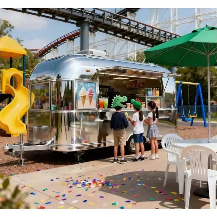 Camion à glace Tacos mexicain personnalisé, à vendre, remorque de nourriture pour hamburgers, parc aquatique d'attractions, véhicule Mobile de restauration