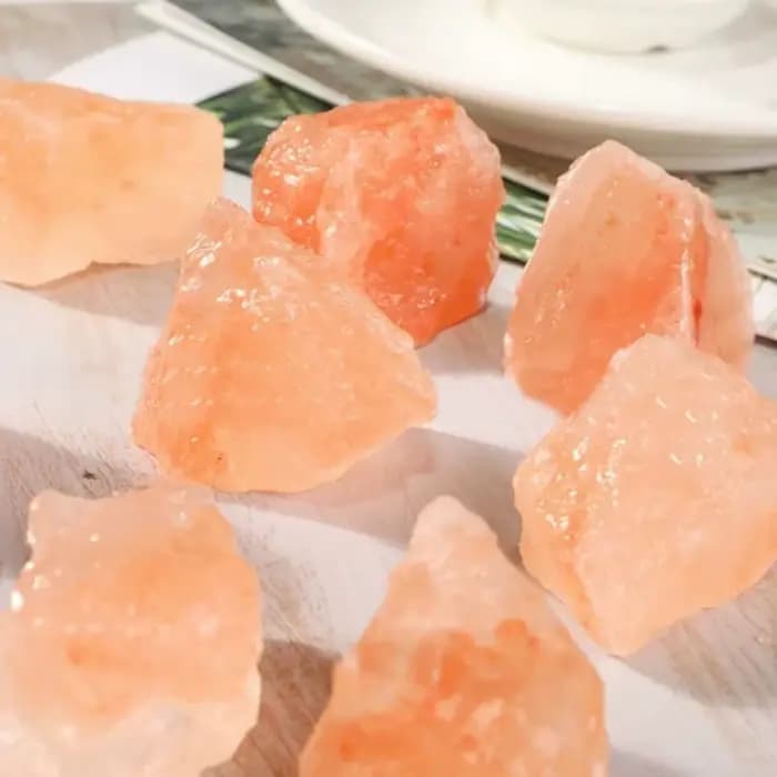 40g/120g/240g pierre brute de sel d'orange naturel de l'himalaya, Quartz irrégulier de sel d'orange naturel, pierre de sel d'orange décor à la maison, cadeau