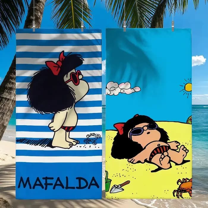 Serviette Mafalda pour la plage