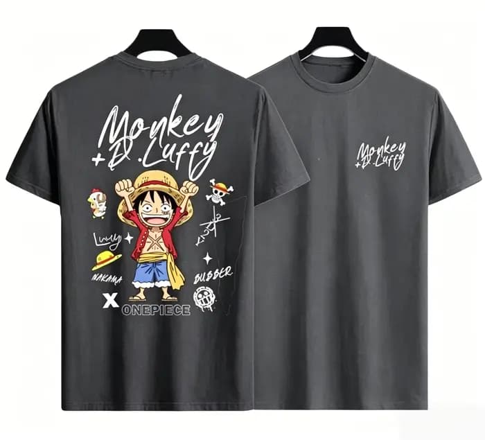 T-shirt One Piece Luffy, motif anime, pur coton, respirant, T-shirt blanc tendance, vêtements de rue décontractés pour hommes, Harajuku s