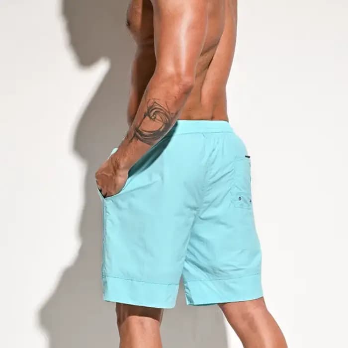 Short de bain long avec doublure pour homme
