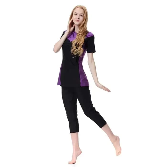 Maillot de bain Burkini islamique pour femme, tenue de natation, voile, modeste, à la mode, ensemble 3 pièces