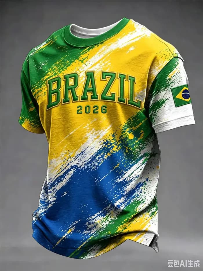 Maillot de football graphique Christ du Rédempteur du Brésil pour l'été – T-shirt vintage à manches courtes pour hommes, femmes, fans, famille et enfants