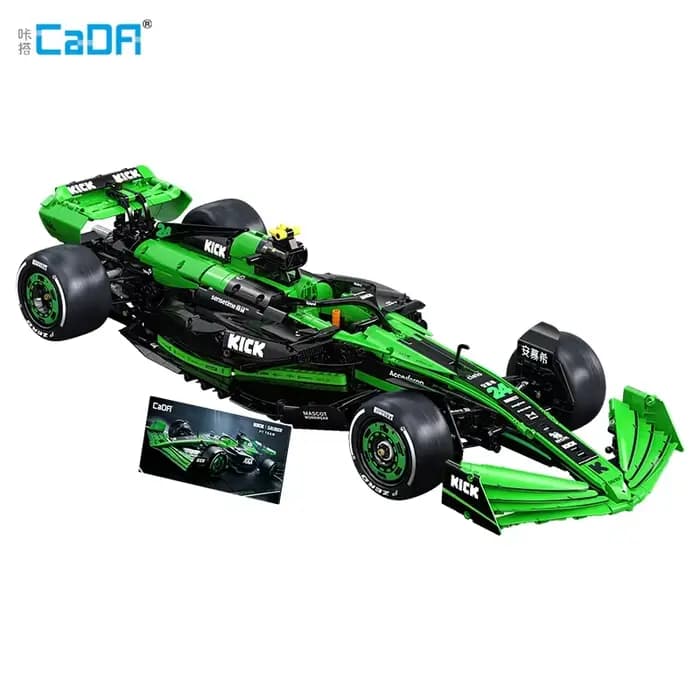 Cada 1:8 MOC Sauber F1 Team C44 formule-1 F1 voiture de course numéro 24 blocs de construction de voiture de sport ville coup de pied voiture briques jouets cadeau