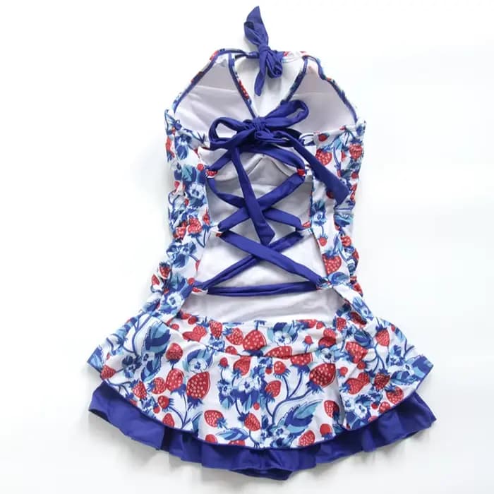 Femmes fraise robe de bain Vintage