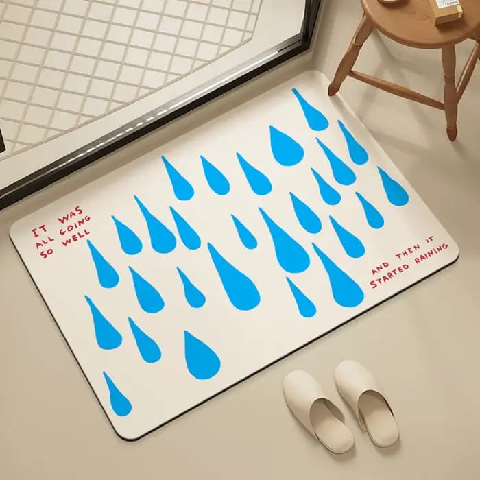 VIKAMA carrelage de salle de bain tapis de douche anti-dérapant absorbant l'eau tapis de zone de douche amusant Inspiration tapis décoratif décor à la maison