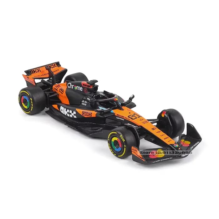 Bburago 1:64 2025 F1 McLaren Formule 1 Équipe MCL39 # 4 Lando Norris # 81 Oscar Piastri alliage voiture moulé sous pression modèle jouet à collectionner