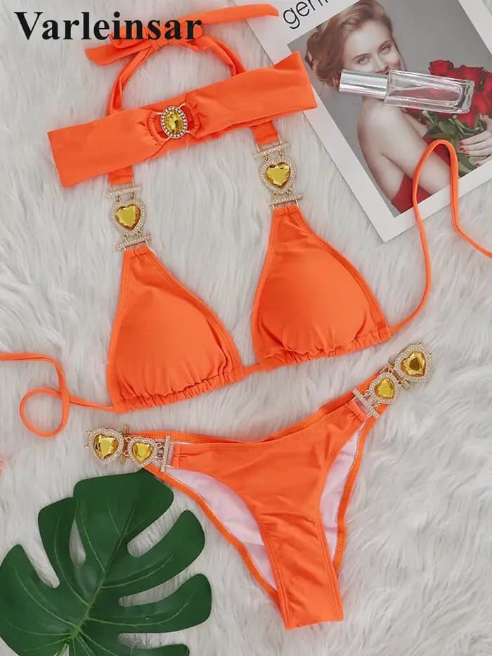 Maillot de bain deux pièces en biscuits pour femmes
