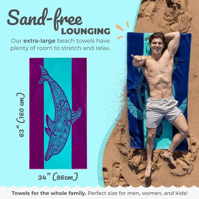 Serviette de plage dauphin