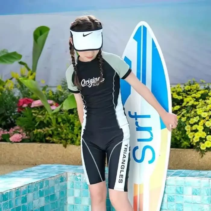 Maillot de bain professionnel pour femmes, manches courtes, séchage rapide, costume deux pièces pour enfants plus âgés, compétition professionnelle, nouvelle collection 2024