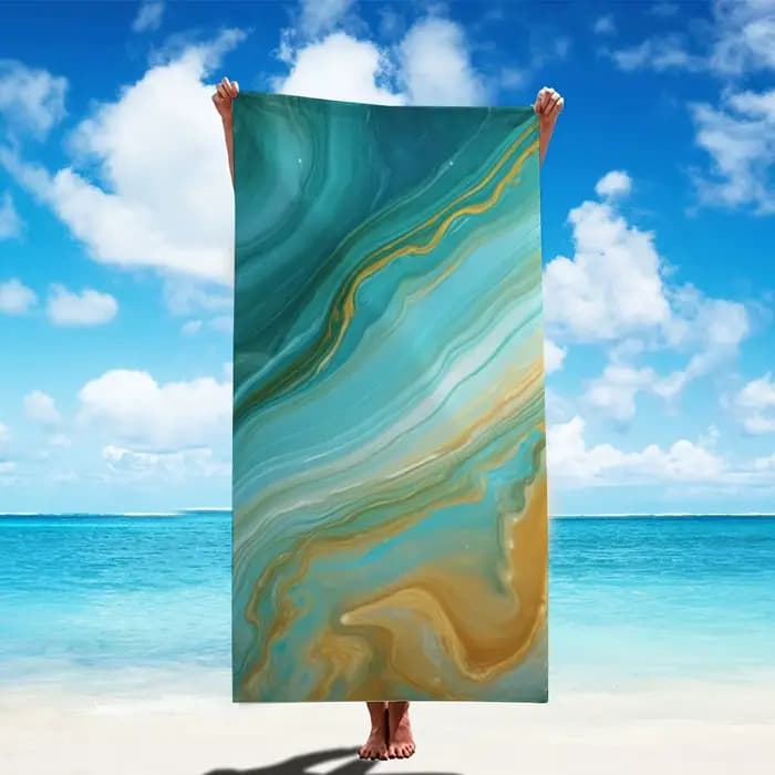 Serviette de plage en microfibre