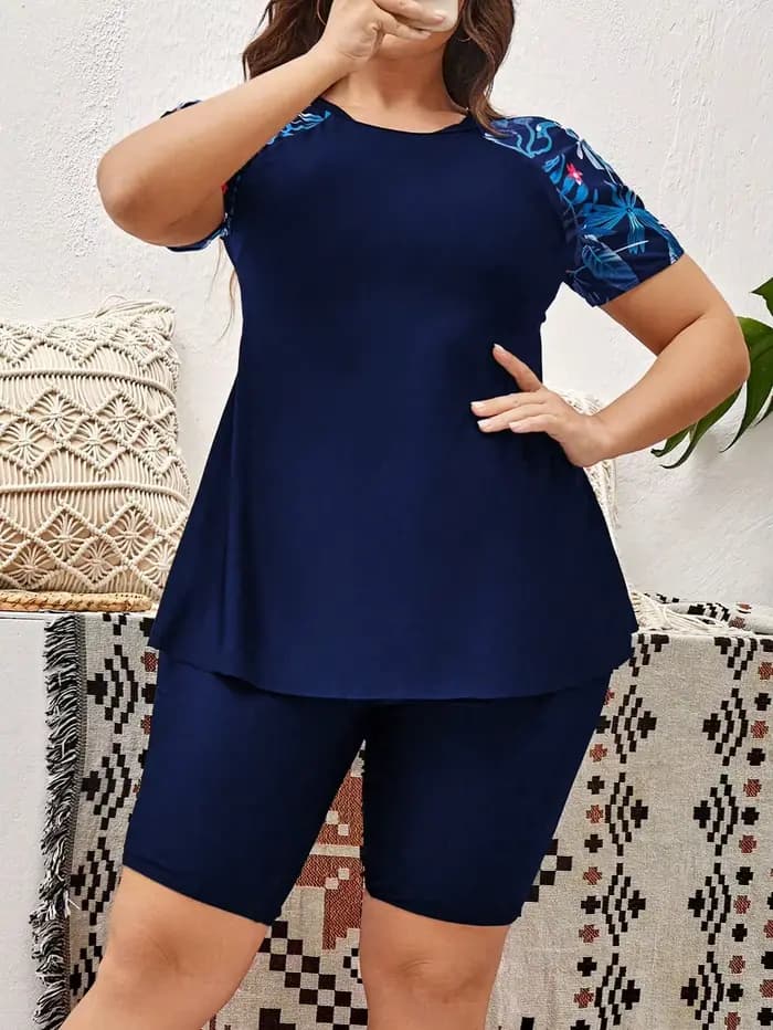 Maillot de bain deux pièces grande taille pour femme