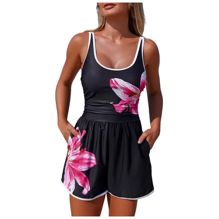 Maillot de bain une pièce pour femmes et jeunes filles