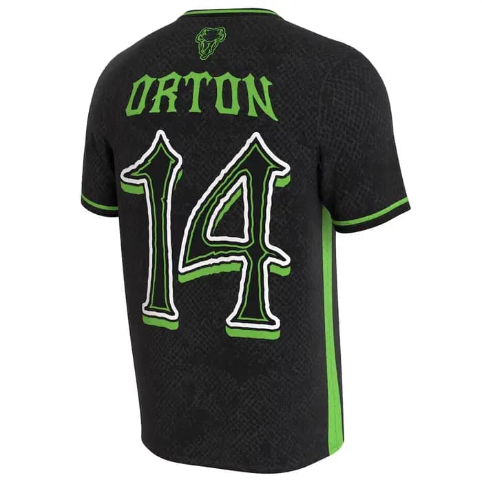 Maillot de football unisexe noir Randy Orton imprimé en 3D, séchage rapide, col en V, manches courtes, pour entraînement sportif en extérieur 2026
