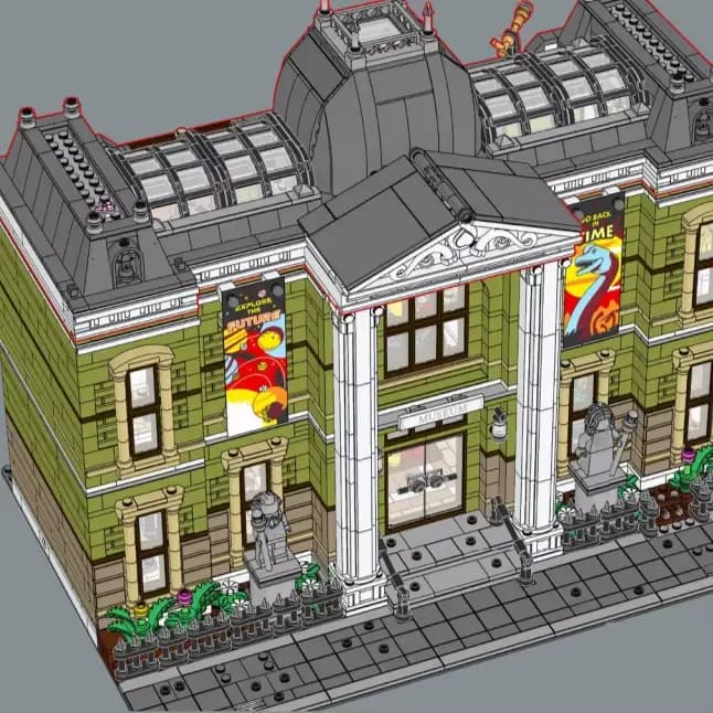 2026 Ensemble de construction modulaire le plus grand du Musée d'histoire naturelle Icon, Blocs de construction Architecture Vue sur rue, Jouet pour adultes, Cadeau, 4014 pièces