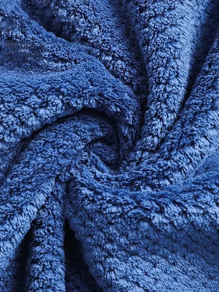 Grande serviette de bain épaissie en molleton de corail doux adulte