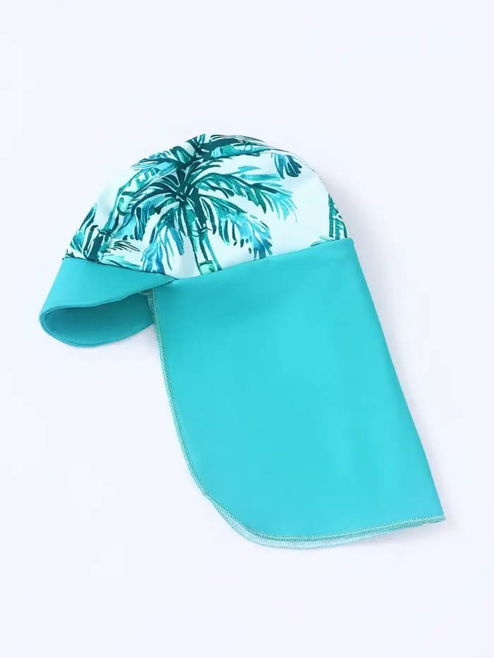 Ensemble de maillot de bain à manches longues pour bébé garçon, avec short et chapeau, tenue aquatique pour nourrissons, comprend des couvre-chef pour les jeunes enfants