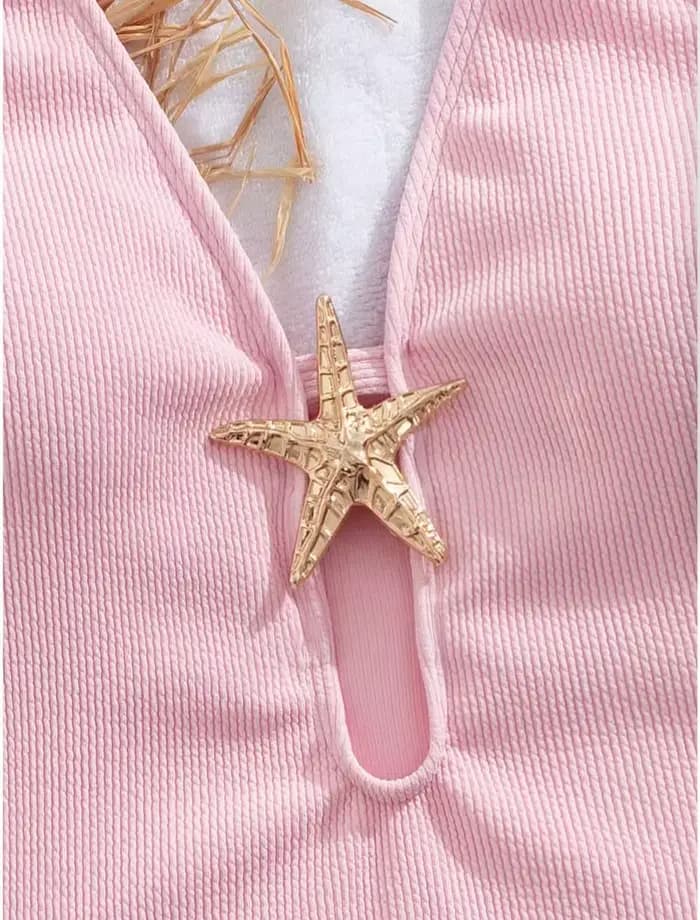 Maillot de bain une pièce rose 2026 pour femme