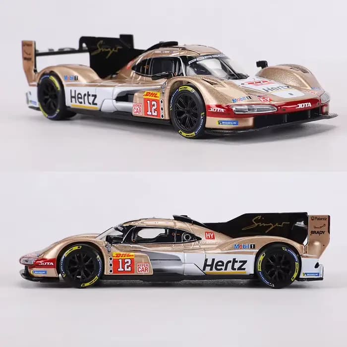 Burago 1:43 Porsche 963 Le Mans voiture de course 24 heures modèle de voiture en alliage