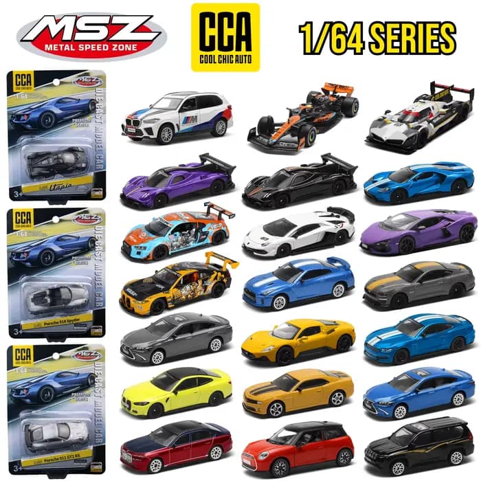 CCA 1/64 modèle de voiture jouet adapté aux Hot Wheels & MINIGT 1:64 F1 Pagani Lamborghini BMW Audi Porsche TOYOTA Nissan Volkswagen