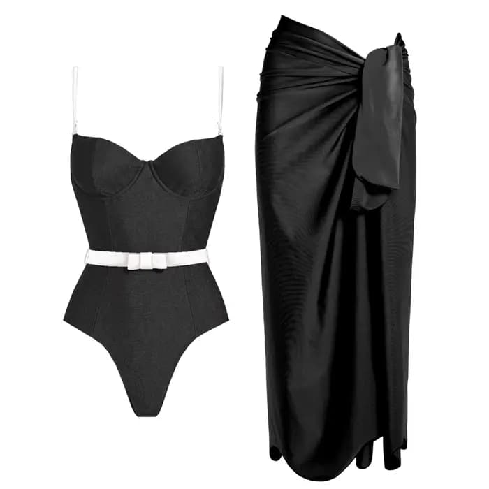 Lot de 2 maillots de bain une pièce imprimés pour femme