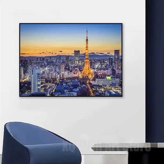 Affiche de Paysage Japonais sur Toile, Personnages et Imprimés Modernes, TakJapan, Ville, Voyage de Nuit, Mont Fuji, pour Salon, Maison, Sans Cadre