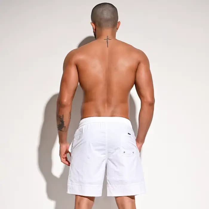 Short de bain long avec doublure pour homme