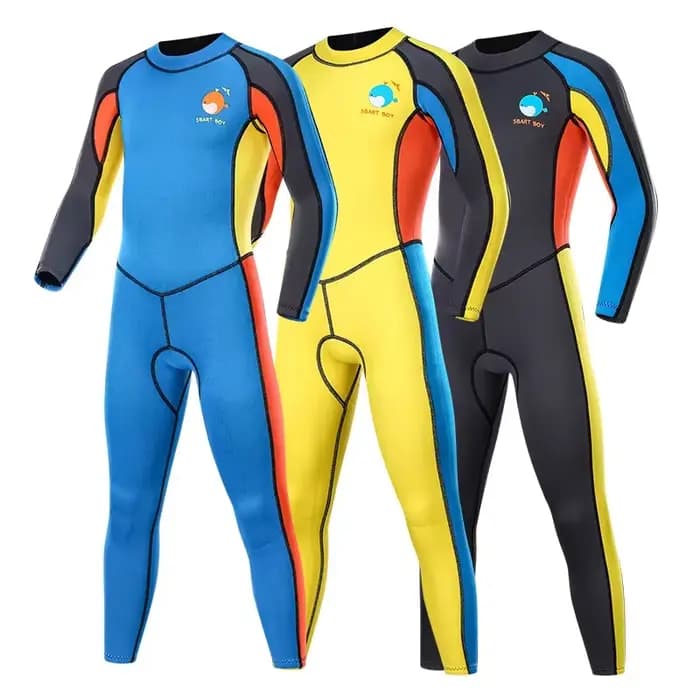 SBART-Combinaison de Plongée en Néoprène Trempé pour Enfants, Garçons et Bol, Garde au Chaud, Maillot de Bain une Pièce, Manches sulf, Protection UV, 2mm