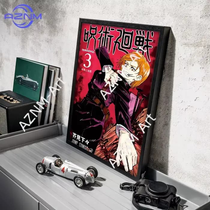 Affiches imprimées sur toile de la série de personnages de l'anime japonais Jujutsu Kaisen pour la décoration murale de la maison et de la salle de séjour